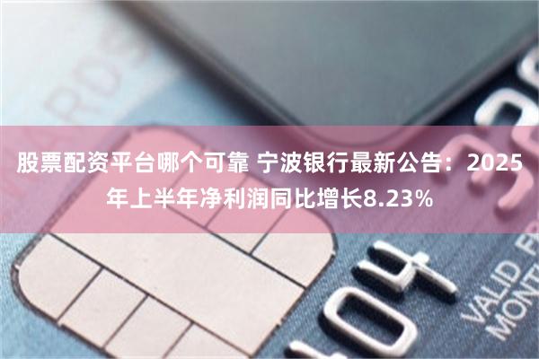 股票配资平台哪个可靠 宁波银行最新公告：2025年上半年净利润同比增长8.23%