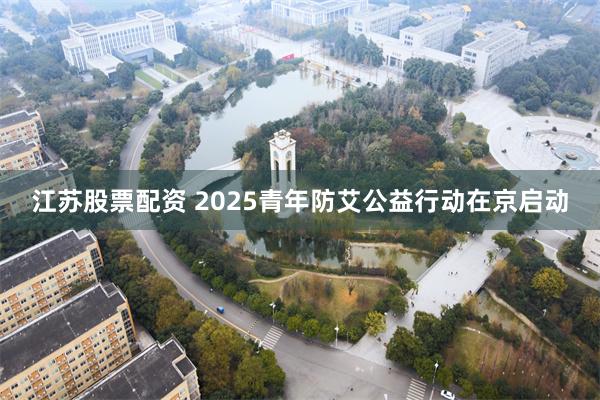 江苏股票配资 2025青年防艾公益行动在京启动