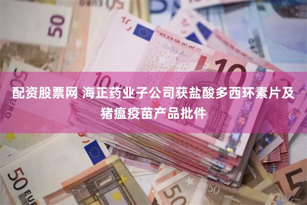 配资股票网 海正药业子公司获盐酸多西环素片及猪瘟疫苗产品批件