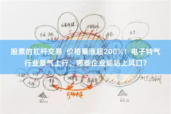 股票的杠杆交易  价格暴涨超200%！电子特气行业景气上行，哪些企业能站上风口？