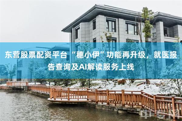 东营股票配资平台 “穗小伊”功能再升级，就医报告查询及AI解读服务上线