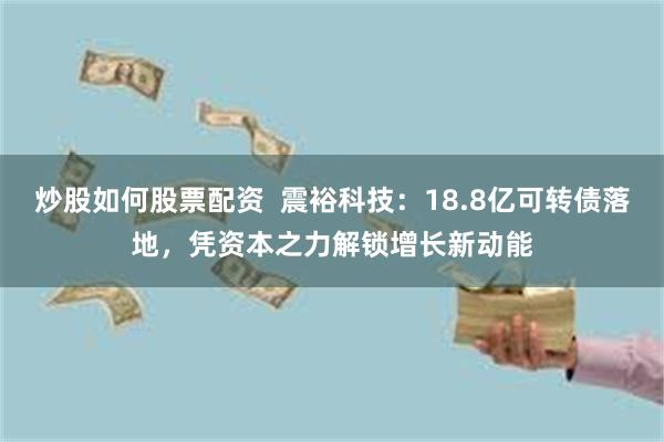 炒股如何股票配资  震裕科技：18.8亿可转债落地，凭资本之力解锁增长新动能