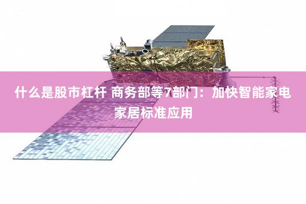 什么是股市杠杆 商务部等7部门：加快智能家电家居标准应用