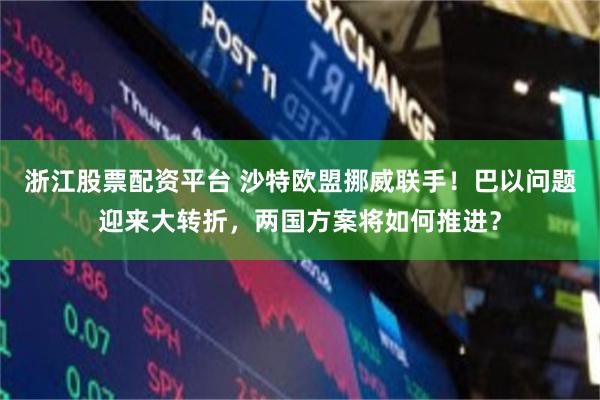 浙江股票配资平台 沙特欧盟挪威联手！巴以问题迎来大转折，两国方案将如何推进？