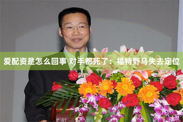 爱配资是怎么回事 对手都死了：福特野马失去定位
