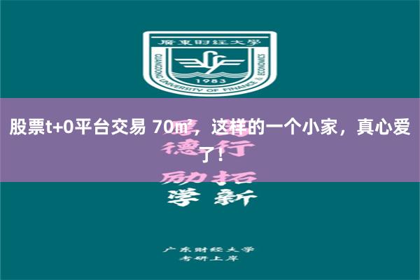 股票t+0平台交易 70㎡，这样的一个小家，真心爱了！